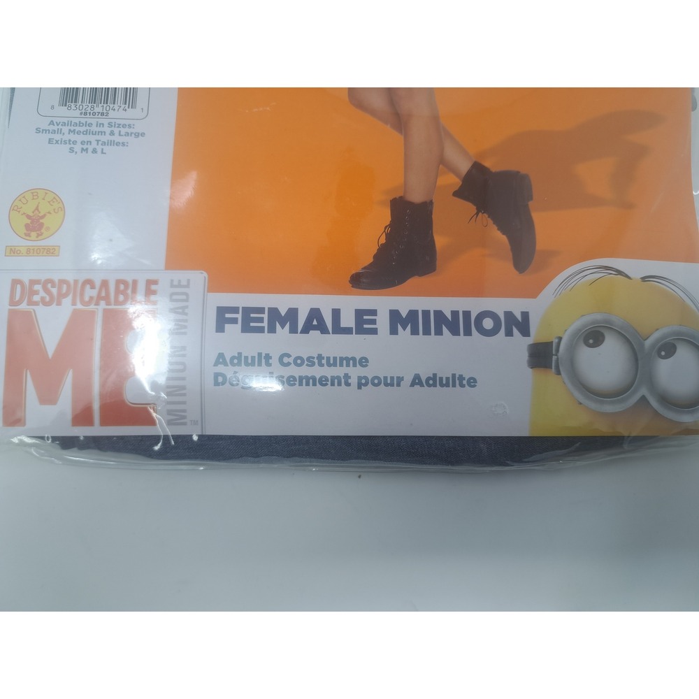 Rubies Despicable Me Female Minion Face Hooded Dress Adult Costume Size Large - Picture 3 of 6